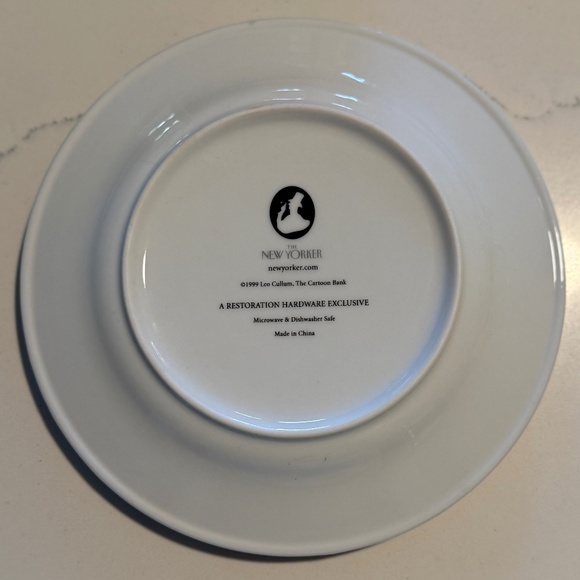 Restoration Hardware The New Yorker 2004 Porcelain Cheese Set of 6 Original Box - Picture 13 of 16